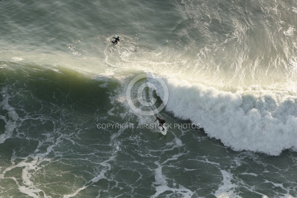 Surfer vue du ciel à Brétignolles-sur-Mer Surfer vue du ciel à Brétignolles-sur-Mer